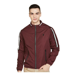 The Indian Garage Co Men Slim Fit Bomber Jacket