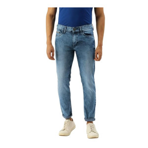 The Indian Garage Co Men Low Rise Slim Fit Solid Stretchable Jeans