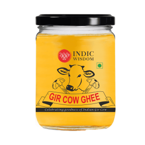 INDICWISDOM Hand Churned A2 Desi Gir Cow Ghee (450ml)