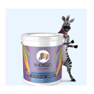 Indigo Stain Free Interior Emulsion Paint – Soft Sheen, 4 Liters