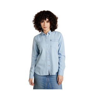 INKAST Women’s Denim Shirt Full Sleeve Regular Fit