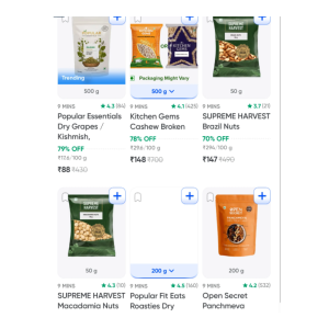 Dry Fruits (80% Off)