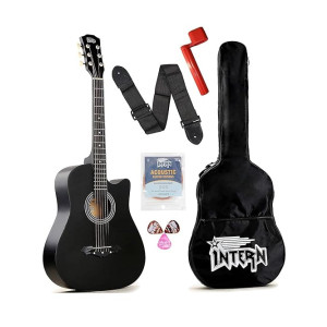 Intern 38 Inch Acoustic Guitar for Beginners with Accessories