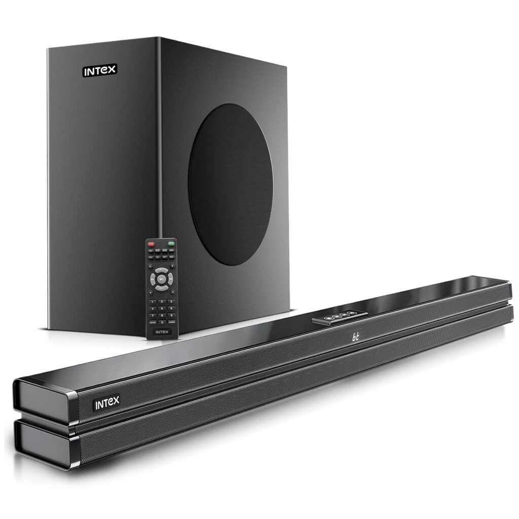 Intex 2.1 Soundbar with Subwoofer 180W Bluetooth Home Theatre System Rs.4521 @ Amazon