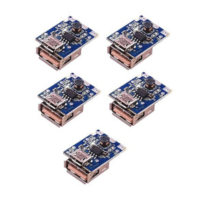 INVENTO 5pcs 5V Step-Up Power Module for DIY Power Bank Charger