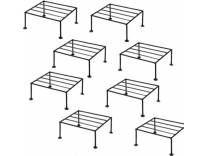 Deal Iron Planter Stand Set Pack of 8 Metal Rs 299 Flipkart