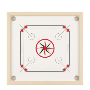 Ishu Sports Full Size Carrom Board with Striker, Coins & Powder