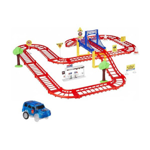 Jam & Honey Avengers-Themed DIY Car Track Set with Cars