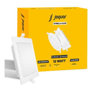 Jaquar Strella Slim 12W Square Recess Down Light – Warm White