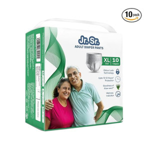Jr. Sr. Adult Diaper Pants Style XL (10 Counts) with 12hr Absorption