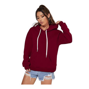 JUNEBERRY Cotton Blend Full Sleeves Round Neck Sweatshirt for Women