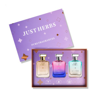 Just Herbs Pure Fragrances Refreshing & Energising Trio Perfume Set