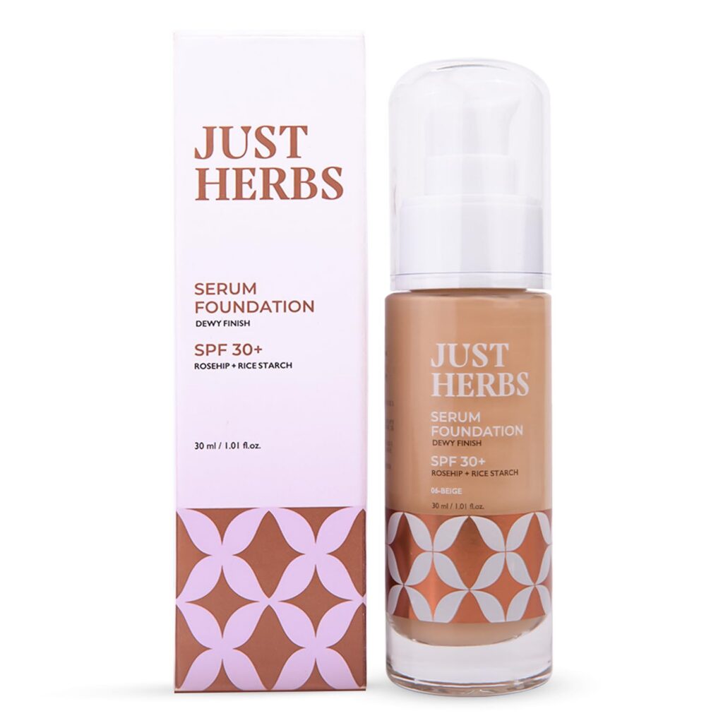 Just Herbs Serum Foundation SPF30+ for Face Makeup Only Rs. 210