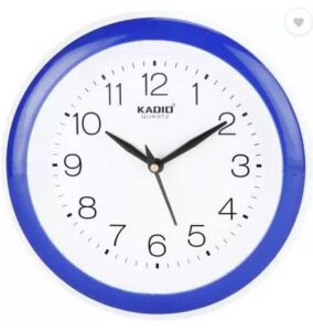 Kadio Analog Wall Clock 20cm Blue Glass Rs. 168 Deal