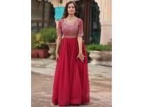 KALINI Women’s Embroidered Maxi Dress Deal Rs. 959 at Myntra