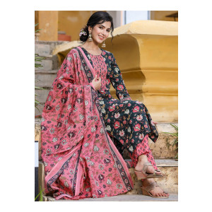 KALINI Kurta & Trousers With Dupatta