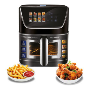 KENT Ultra Digital Air Fryer 5L | 1500W | Bake, Grill & Roast