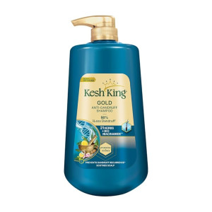 Kesh King Gold Anti-Dandruff Shampoo with 21 Herbs + Bio Niacinamide, 1000ml