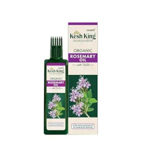 Kesh King Organic Rosemary Oil with Tulsi, Ayurvedic Hair Oil