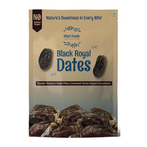 Khari Foods Black Royal Dates 1kg Premium Khajoor