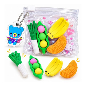 Kids Cute Food Shape Eraser Set at Rs40 | Amazon Deal
