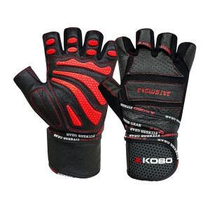 Kobo WTG-13 Leather Gym Gloves at Rs390 | Amazon Deal