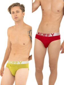 KOFFY Men’s Cotton Lycra Brief