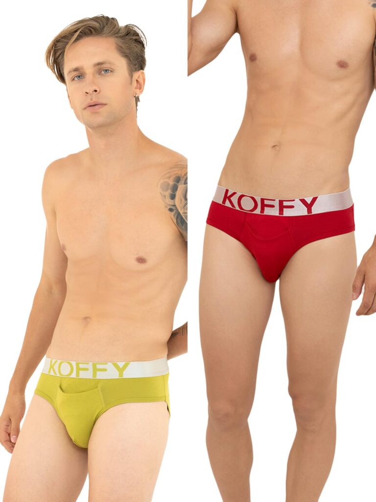 KOFFY Men’s Cotton Lycra Brief
