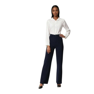 KOTTY Women Polyester Blend Solid Trousers