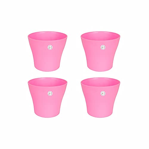 Kraft Seeds Pink Flower Planters Pack of 4 Rs. 149