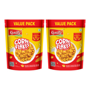 Kwality Corn Flakes Breakfast Cereal (2 x 0.5 kg)