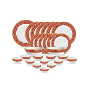 La Opala Diva Sovrana Collection 27 pcs Dinner Set Regent Red