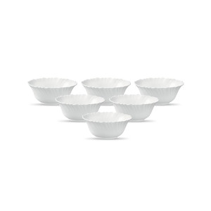 La Opala Diva Classique Opal Glass Vegetable Bowl Set 6 Pcs