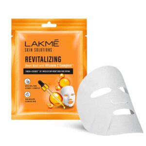 Lakme Vitamin C Sheet Mask 25ml Deal Rs. 67 Amazon