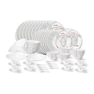 Larah by Borosil 63-Piece Dinner Set at Rs3151 | Amazon Deal
