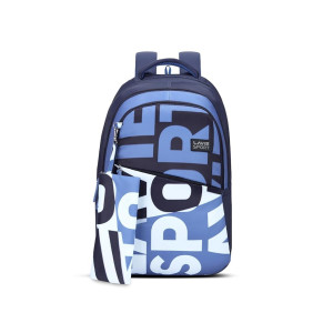 Lavie Sport Troy 35L Backpack with 15-inch Laptop Compartment, Organizer, Rain Cover & Pencil Pouch