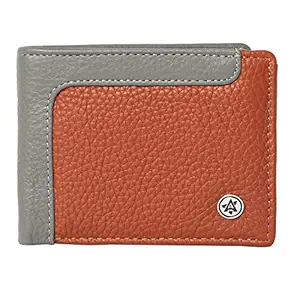 Leather Slim Wallet for Men Tan & Grey Rs. 269