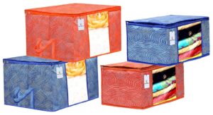 Deal Kuber Industries Leheriya Printed Saree Cover & Storage Bag Set Rs. 209