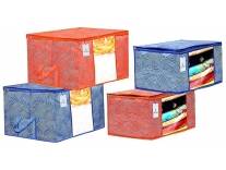 Deal Kuber Industries Leheriya Printed Saree Cover & Storage Bag Set Rs. 209