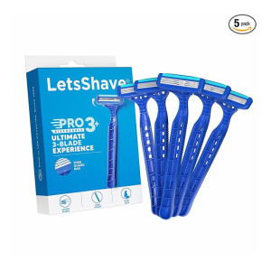LetsShave Pro 3 Plus Manual Triple Blade Shaving Razors