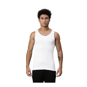 Levi’s 013 Men’s Rib Pure Cotton Solid Vest (Pack of 2)