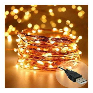 Lexton 5 Meter Copper String Light with USB