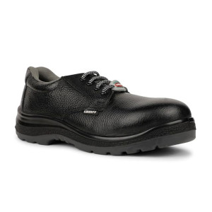 Liberty Freedom SURAKSHACR Lacing Black Safety Shoes