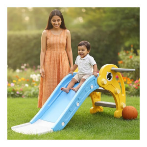 Lifelong Cuppy Dolphin Slide with Basketball Hoop
