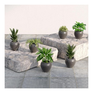 Lifelong Set of 6 Home Decor Flower Pots for Living Room & Balcony, 6 Inch, Indoor & Outdoor for Small Plants