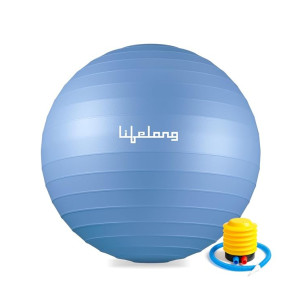 Lifelong 55cm Gym Ball w/Foot Pump Anti-Burst Swiss Ball