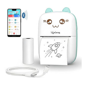 Lifelong Mini Thermal Pocket Printer Portable Inkless Bluetooth