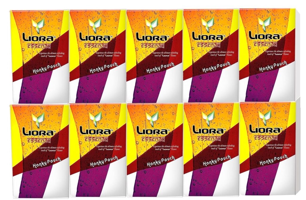 Deal Liora Pocket Tissue Papers (3 Ply, 10 Pulls) Pack of 10 Rs. 81