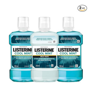 Listerine Cool Mint & Mild Taste Mouthwash Combo (Pack of 3)