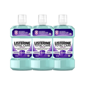 Listerine Total Care Sensitive Soothing Taste Mouthwash (Pack of 3)